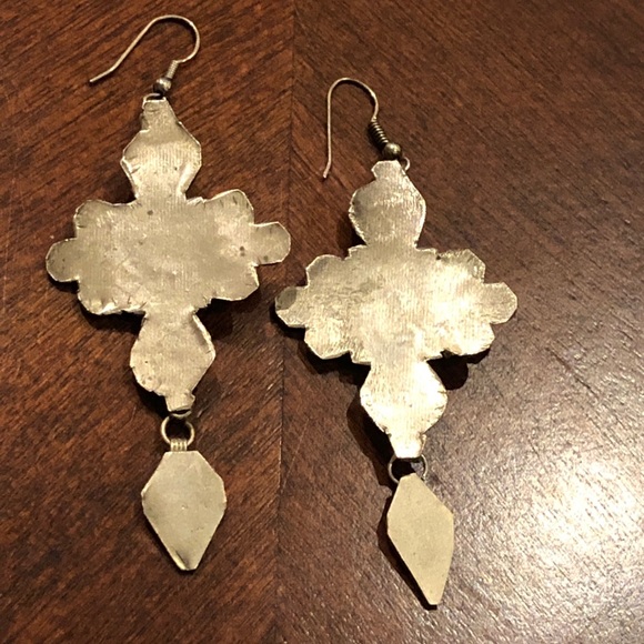 Vintage Black Balinese inspired earrings - Picture 3 of 10